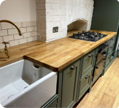 Oak worktop banner