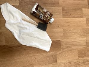 Wood worktop and danish oil