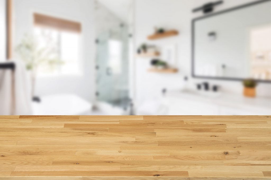 bathroom worktop