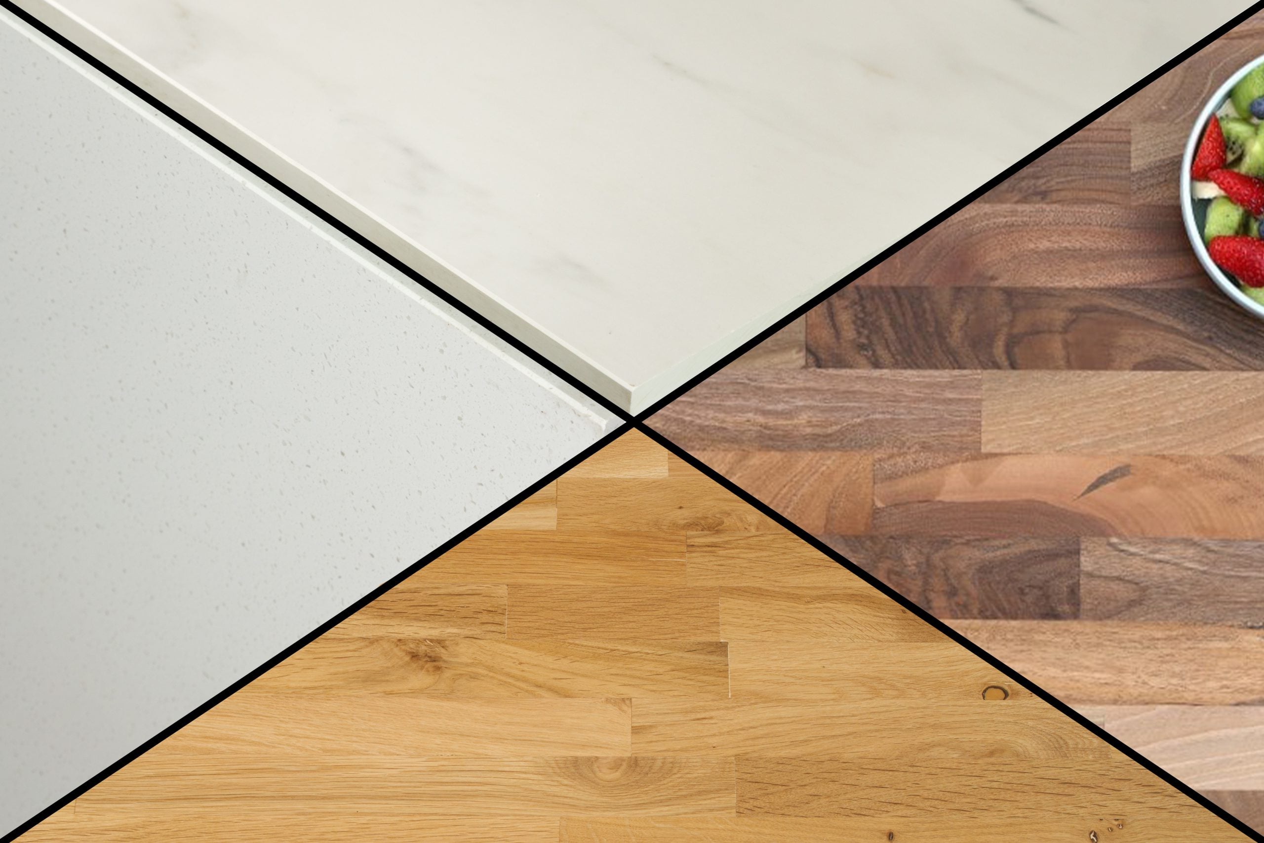 Oak, Walnut, Granite and Quartz Worktops
